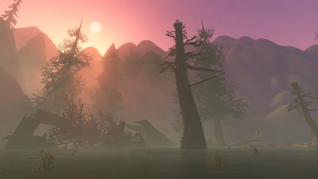 Mount Hyjal at sunset