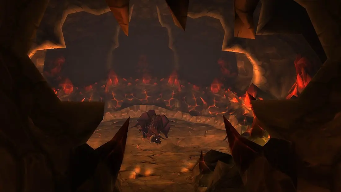 The fiery cavern of Onyxia's Lair