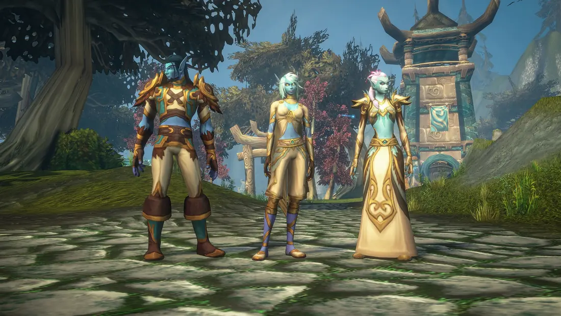 Skyborne characters on Zephras Isle